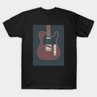 Rosewood Telly Guitar T-Shirt